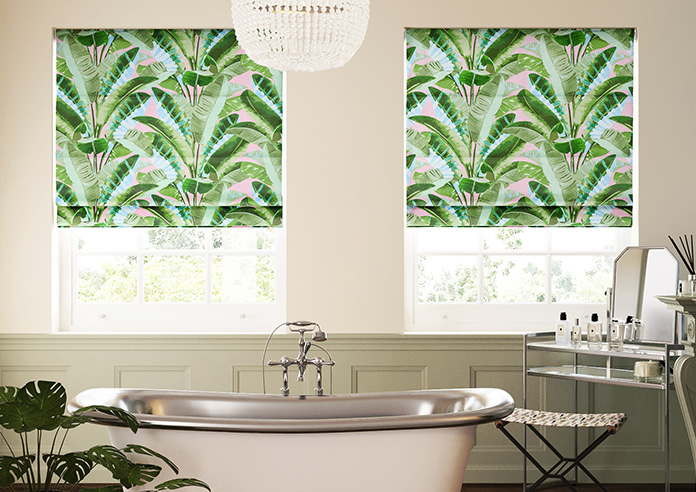 Rodeo Drive, Green Pink - Twist&Fit Roman Blind - Image 3
